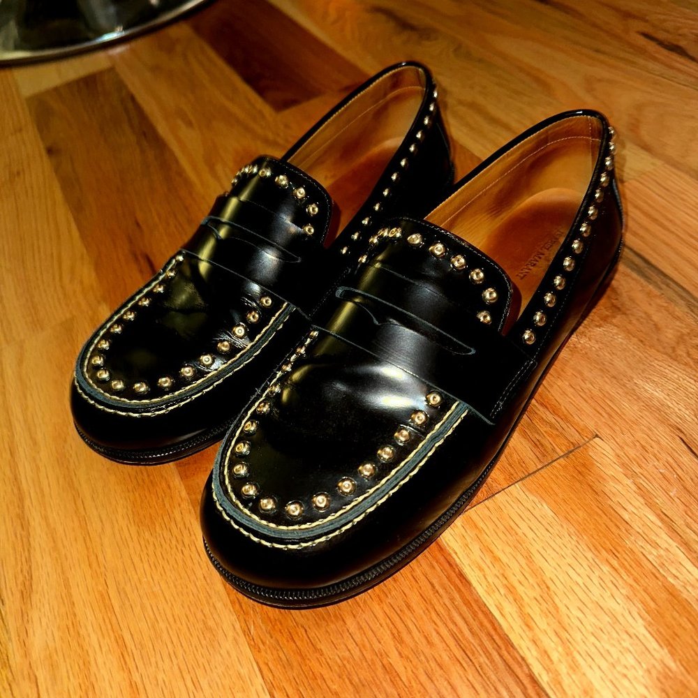 Isabel Marant Black Fenzay Studded Loafers